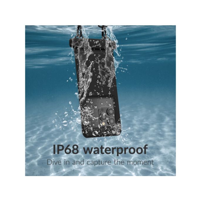Mobilize Universal Waterproof Floating Bag incl. Lanyard Black