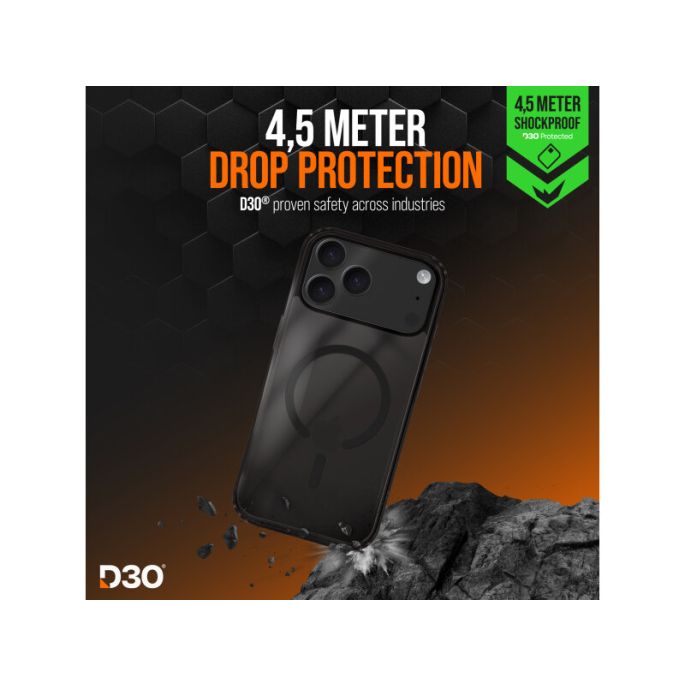 Striker X-Core - D3O Xtreme Impact Mag Case PRO - Black - Apple iPhone 17 Pro Max