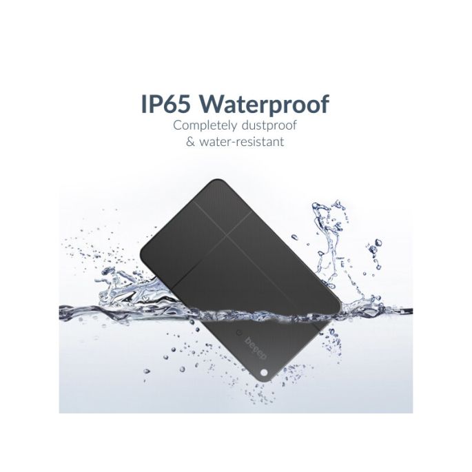 Beeep OneTag Apple Find My & Android Tracker - Wallet Card Wireless Rechargeable - Black