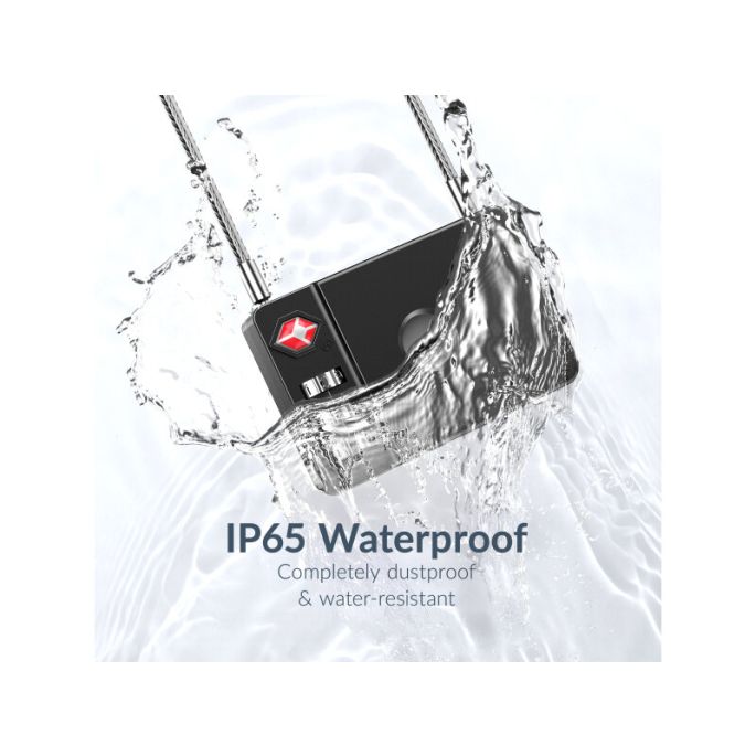 Beeep OneTag Apple Find My & Android Tracker - Anti-loss TSA Approved Smartlock - Black