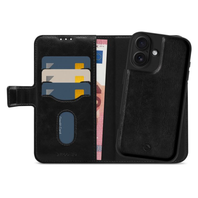Mobilize 2in1 Magsafe Compatible Gelly Wallet Case Apple iPhone 17 Black