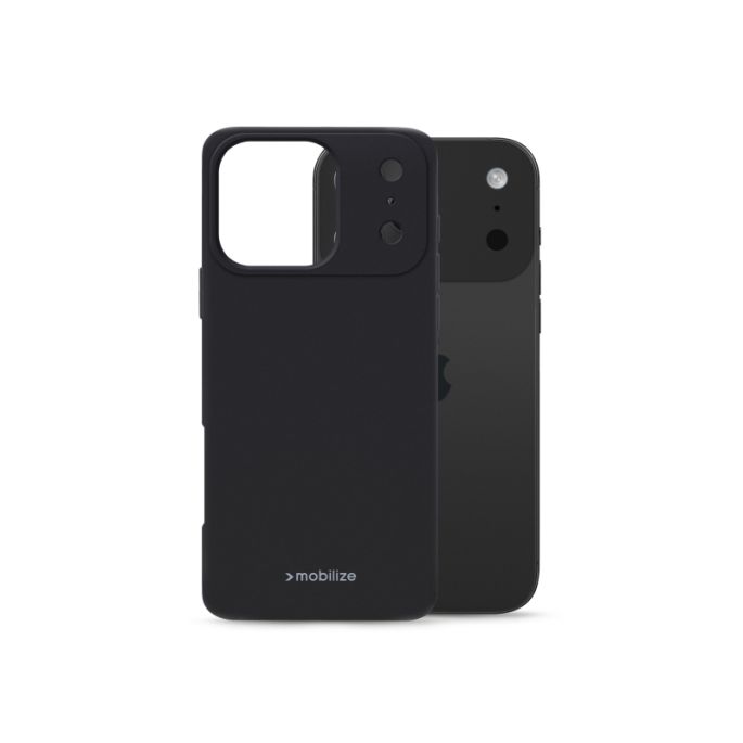Mobilize Rubber Gelly Case Apple iPhone 17 Pro Matt Black