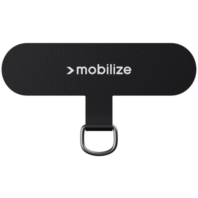 Mobilize Nylon Patch for Lanyard 5 Pieces - Black (with metal ring)
