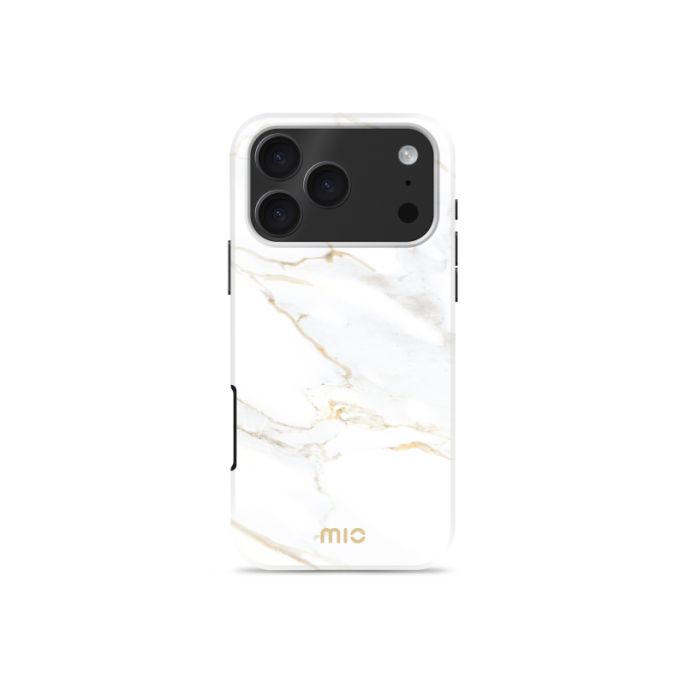MIO White Marble Magsafe Compatible for iPhone 17 Pro Max