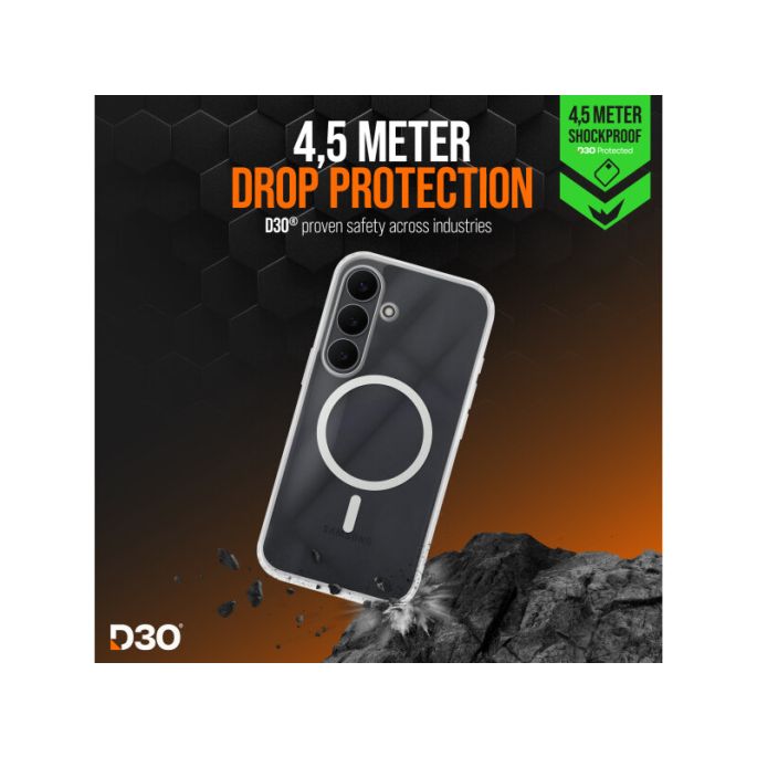 Striker X-Core - D3O Xtreme Impact Mag Case - Clear - Samsung S25 FE