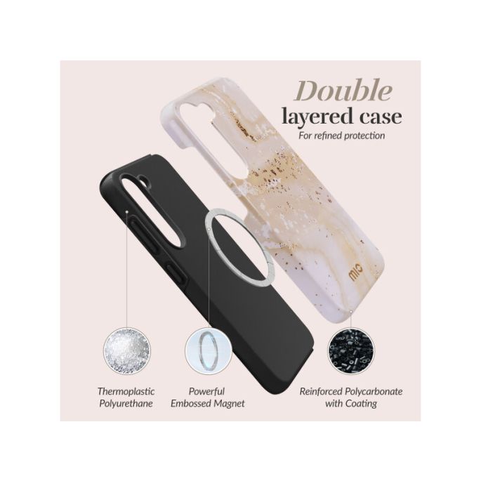 MIO Gold Marble Magsafe Compatible for Samsung A17 5G