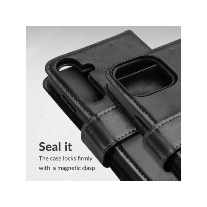 Mobilize 2in1 Magsafe Compatible Gelly Wallet Case Samsung Galaxy S25 FE Black