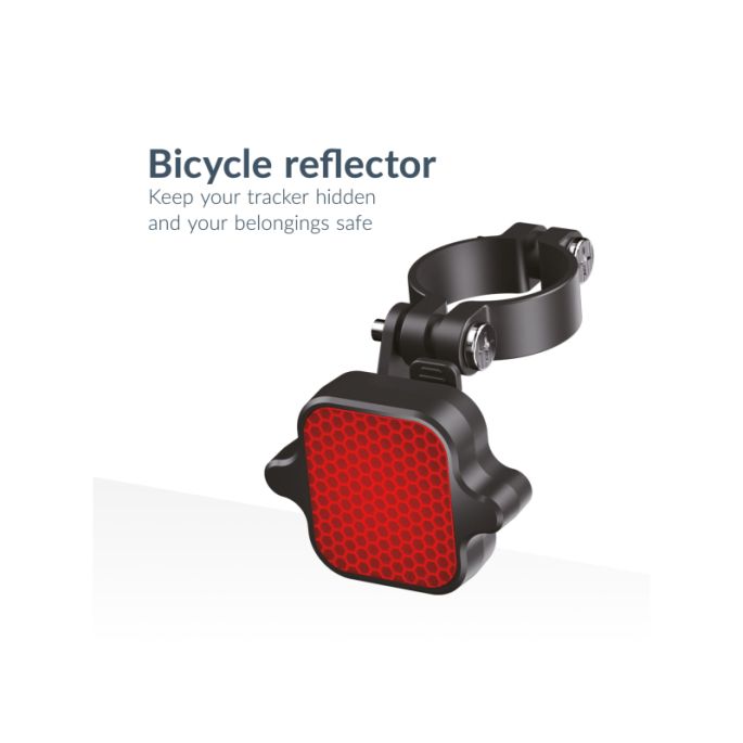 Beeep OneTag Apple Find My & Android Tracker Black & Bicycle Reflector