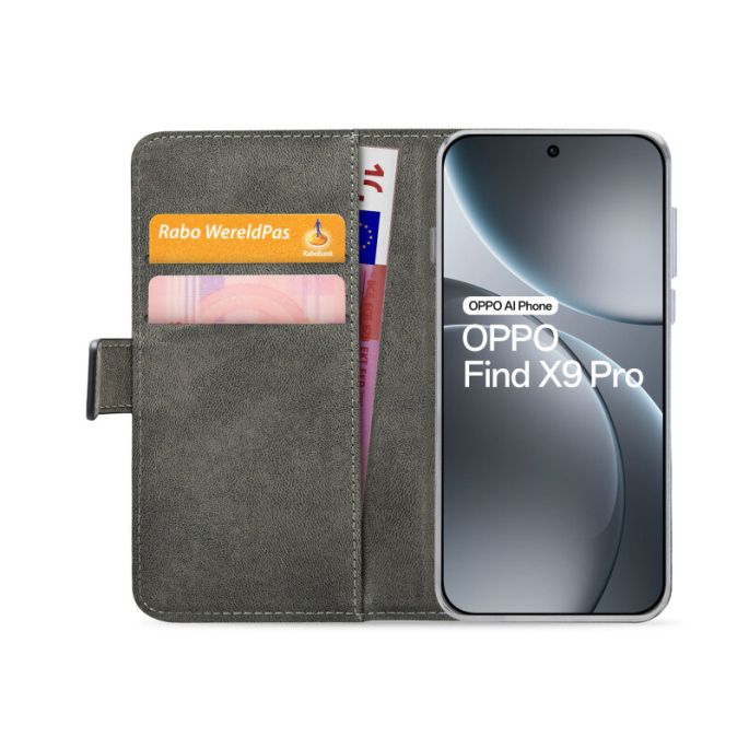 Mobilize Classic Gelly Wallet Book Case OPPO Find X9 Pro Black