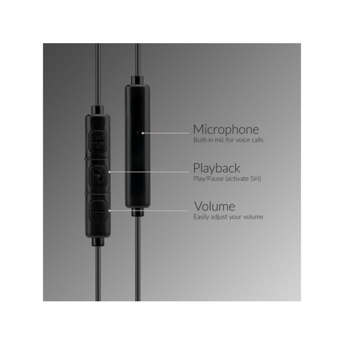 Mobilize In-ear Stereo Headset with Remote USB-C Black