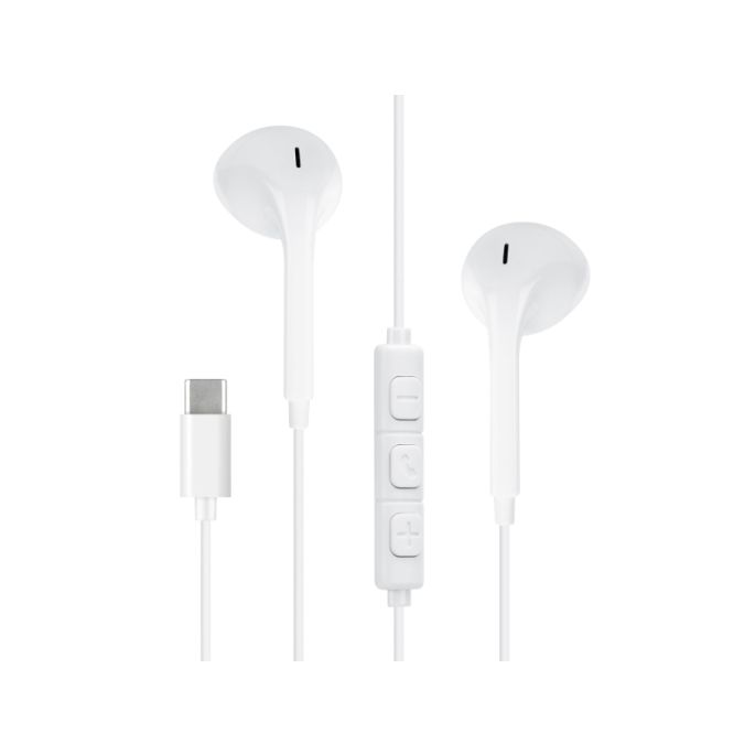 Mobilize In-ear Stereo Headset with Remote USB-C White