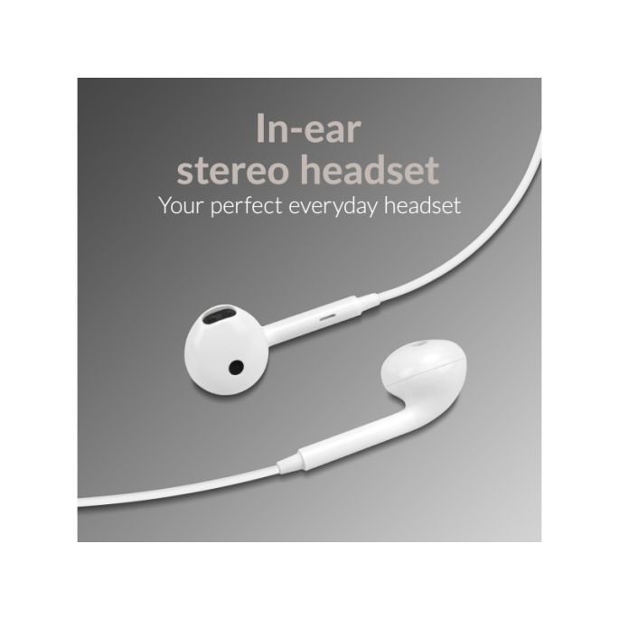 Mobilize In-ear Stereo Headset with Remote USB-C White