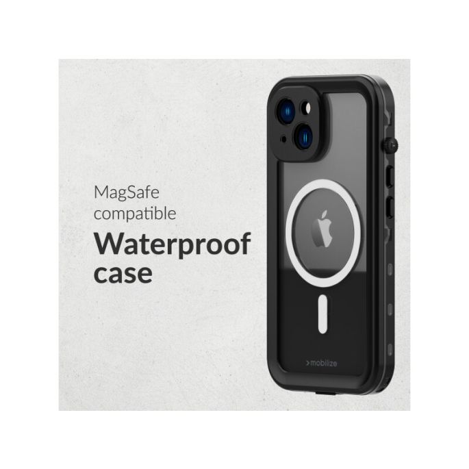 Mobilize MagSafe Compatible Waterproof Case Apple iPhone 16e/17e Clear/Black