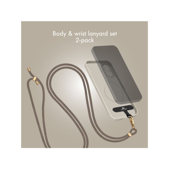 My Style Body & Wrist (2-Pack) Lanyard Set - Taupe