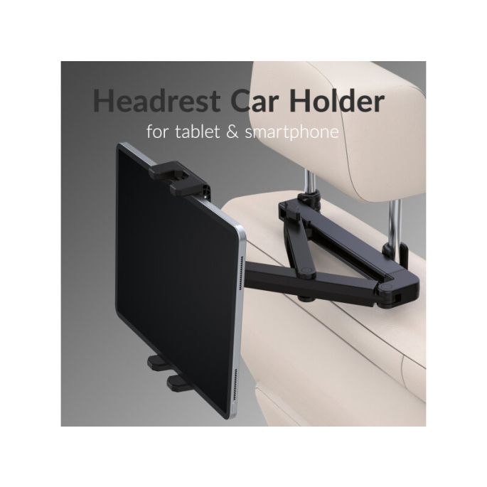 Mobilize Headrest Tablet & Smartphone Car Holder Black