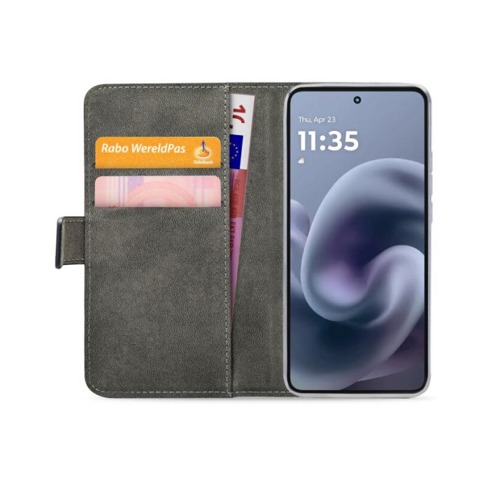 Mobilize Classic Gelly Wallet Book Case Motorola Moto G86 Power Black