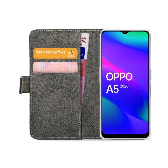 Mobilize Classic Gelly Wallet Book Case OPPO A5 5G Black