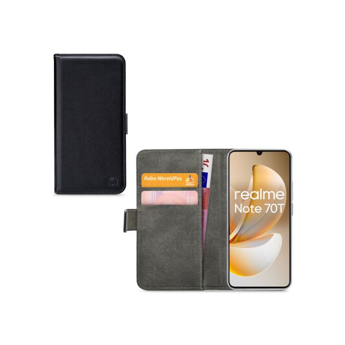 Mobilize Classic Gelly Wallet Book Case Realme Note 70T Black