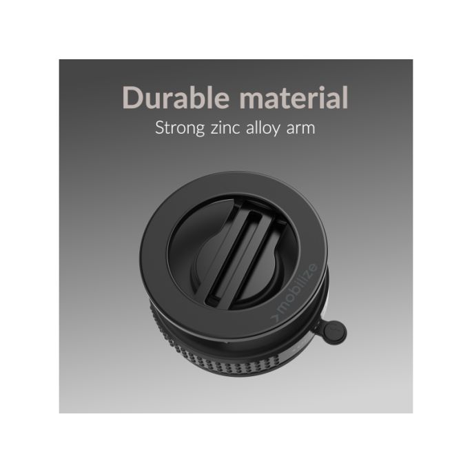 Mobilize MagSafe Compatible Phone Holder - 360° Rotatable & Foldable - Vacuum Suction - Black