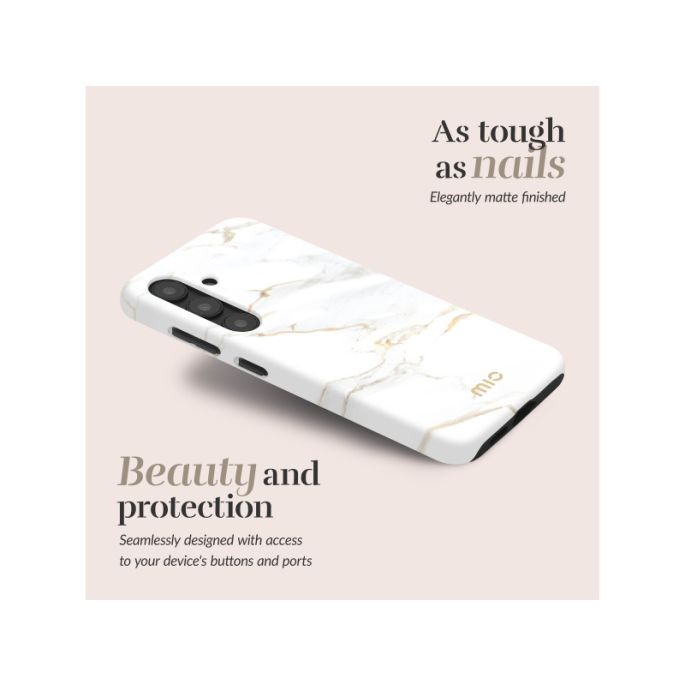 MIO White Marble Magsafe Compatible for Samsung A37 5G