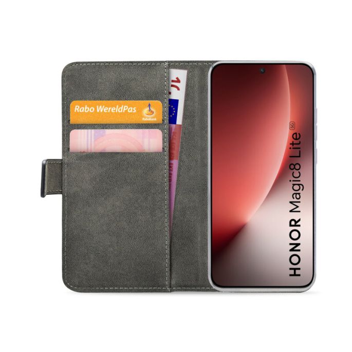 Mobilize Classic Gelly Wallet Book Case Honor Magic8 Lite Black