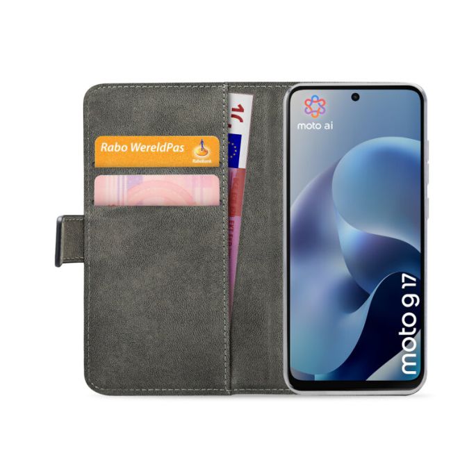 Mobilize Classic Gelly Wallet Book Case Motorola Moto G17/G17 Power Black
