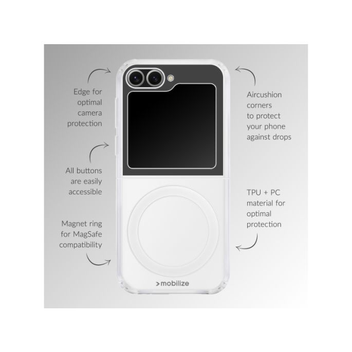 Mobilize Naked Protection Case Samsung Galaxy Z Flip8 FE Clear