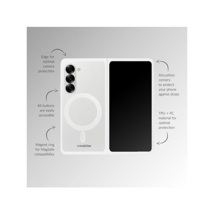 Mobilize Magsafe Compatible Naked Protection Case for Google Pixel 11 Pro Fold Clear