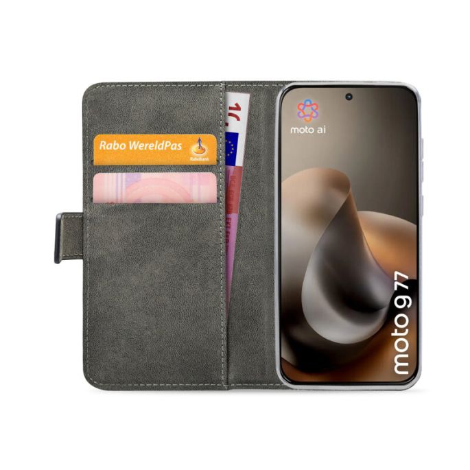 Mobilize Classic Gelly Wallet Book Case Motorola Moto G87 Black