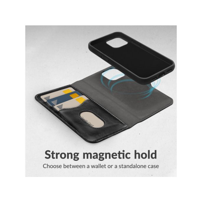 Mobilize 2in1 Magsafe Compatible Gelly Wallet Case Apple iPhone 17 Pro/18 Pro Black