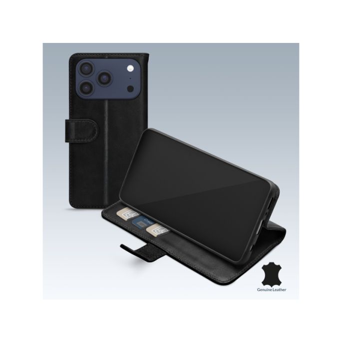 Mobilize Leather Wallet Apple iPhone 17 Pro/18 Pro Black