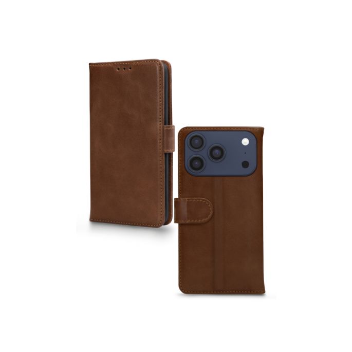 Mobilize Leather Wallet Apple iPhone 17 Pro/18 Pro Brown
