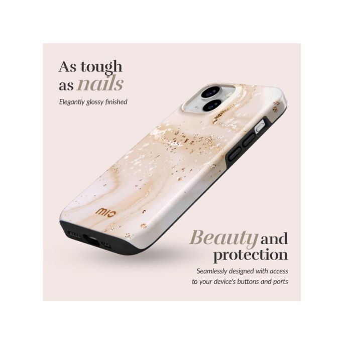 MIO Gold Marble Magsafe Compatible for iPhone 17 Pro/18 Pro