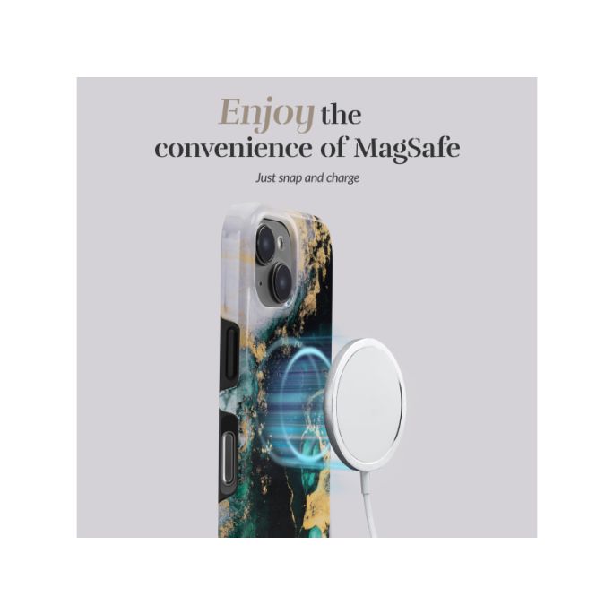 MIO Green Marble Magsafe Compatible for iPhone 17 Pro/18 Pro