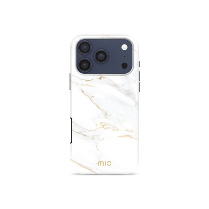 MIO White Marble Magsafe Compatible for iPhone 17 Pro/18 Pro