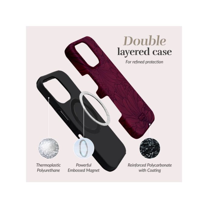 MIO Berry Blooms Magsafe Compatible for iPhone 17 Pro/18 Pro