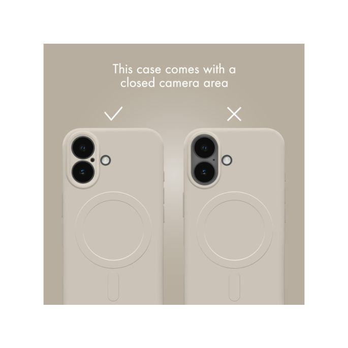 My Style Protective Flex Magsafe Compatible Case for Apple iPhone 17 Pro/18 Pro Antique White
