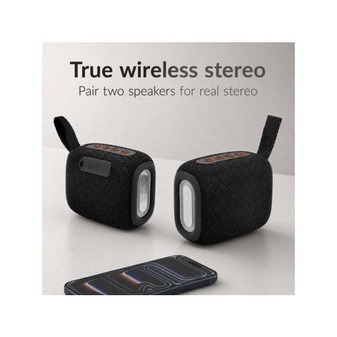 Mobilize Portable Bluetooth Speaker TWS Black