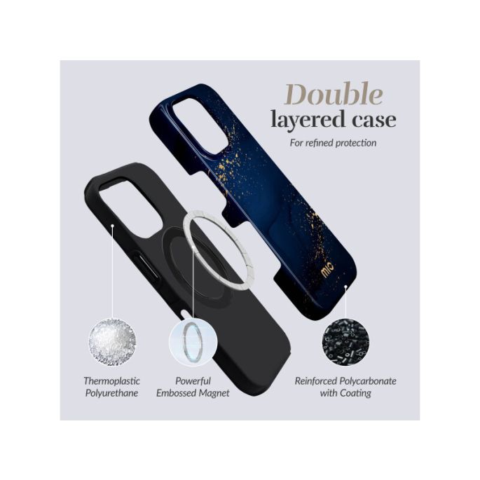 MIO Midnight Sparkle Magsafe Compatible for iPhone 17 Pro Max/18 Pro Max