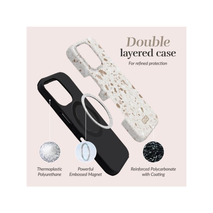 MIO Soft Terrazzo Magsafe Compatible for iPhone 17 Pro Max/18 Pro Max