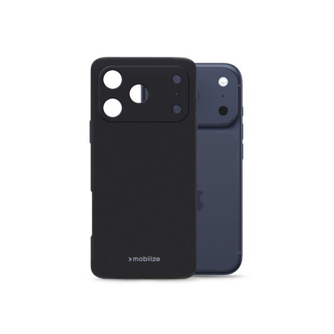 Mobilize Rubber Gelly Case Apple iPhone 17 Pro/18 Pro Matt Black