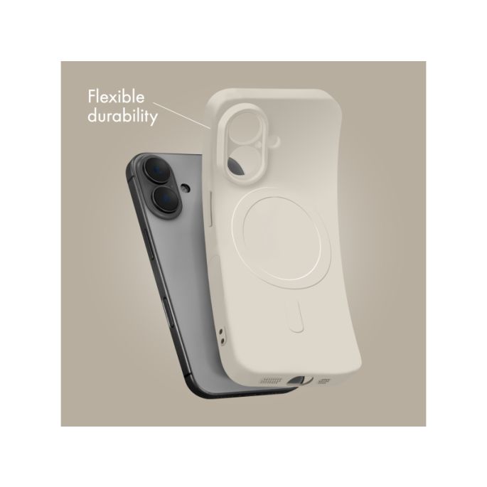 My Style Protective Flex Magsafe Compatible Case for Samsung Galaxy S25 FE 5G/S26 FE 5G Antique White