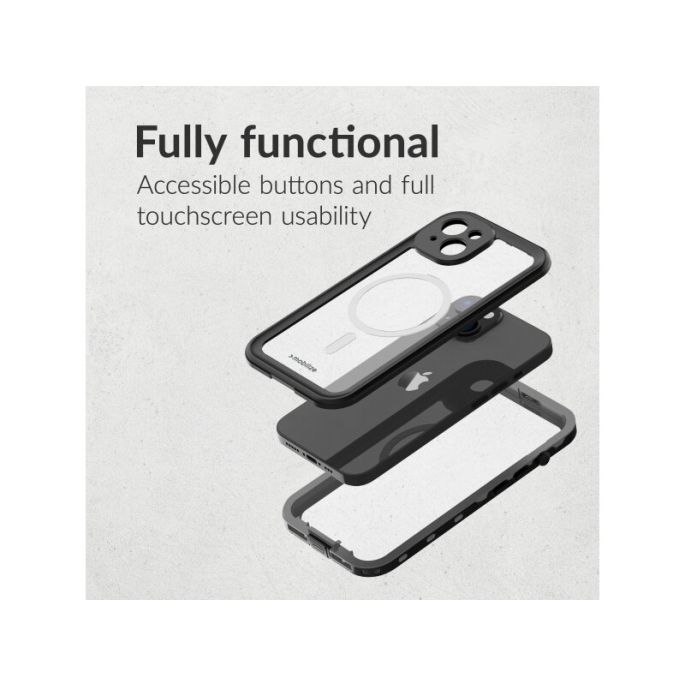 Mobilize MagSafe Compatible Waterproof Case Samsung Galaxy S25 FE 5G/S26 FE Clear/Black