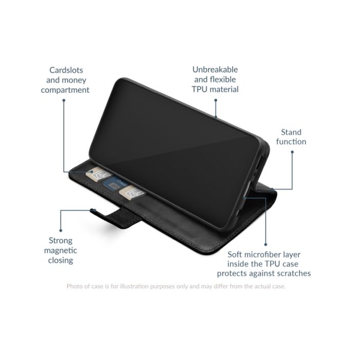 Mobilize Leather Wallet Samsung Galaxy S25 FE 5G/S26 FE 5G Black