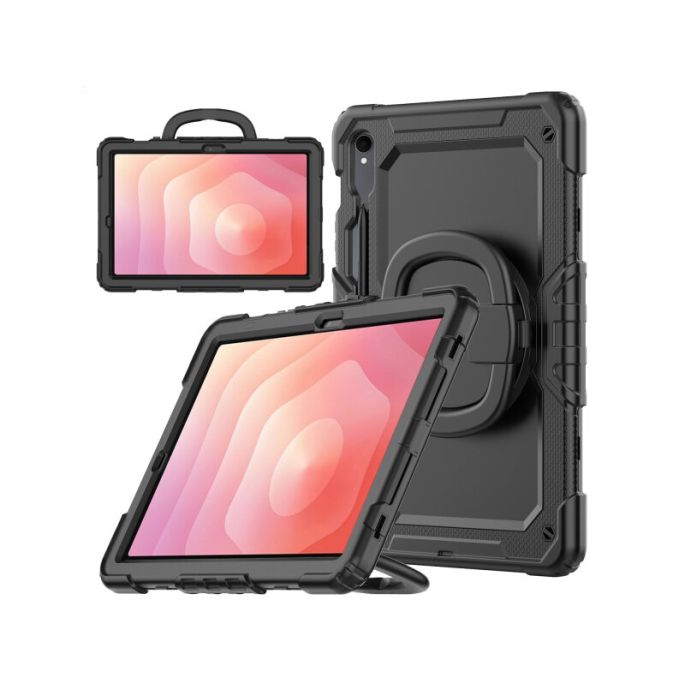 Mobilize Rotating Defender Case Stand Function for Samsung Galaxy Tab S12+ Black