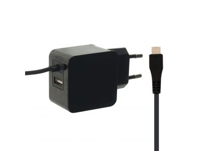 Mobilize Oplader Micro USB + USB 3.1A 15W - Zwart