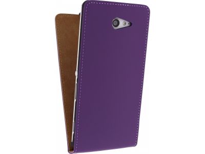 Mobilize Ultra Slim Flip Case Sony Xperia M2 - Paars
