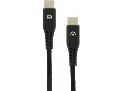 Mobilize Nylon Braided Charge/Sync Cable USB-C to USB-C 3A 1m. Black