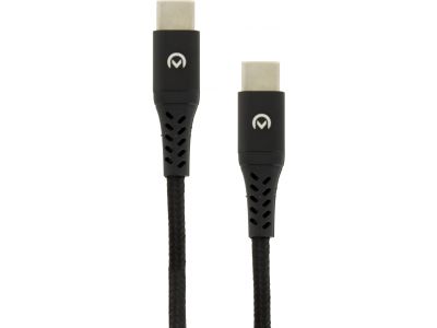 Mobilize Strong Nylon Cable USB-C to USB-C 2m. Black