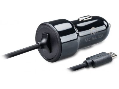 Mobilize Smart Car Charger 1m. Micro USB 2.4A Black